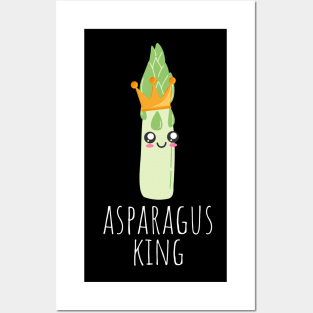 Asparagus King Kawaii Posters and Art